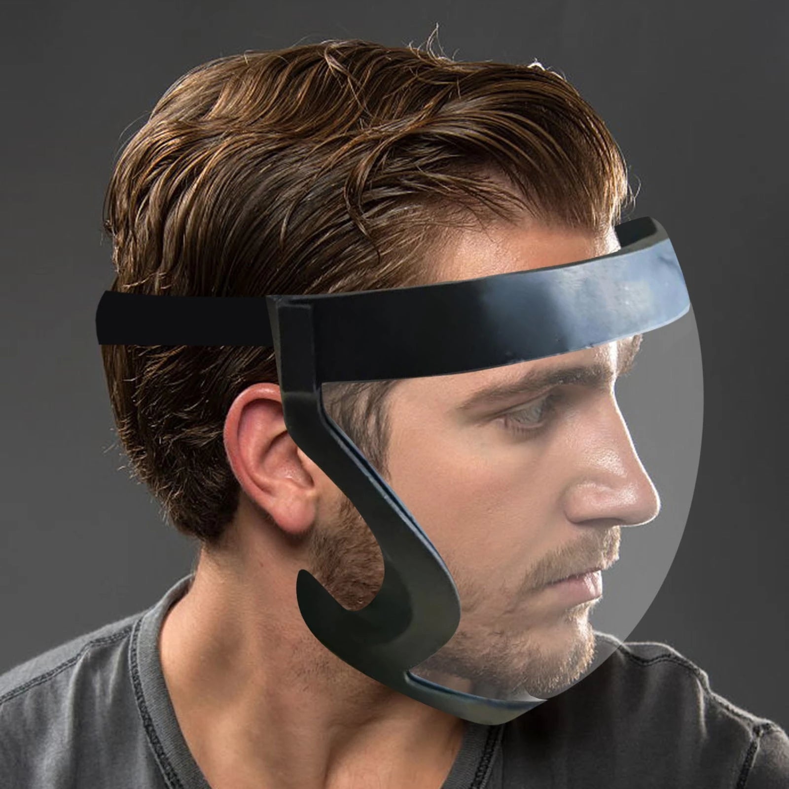 Full face mask transparent sports mask with edging – NOVA BUILDING SUPPLY