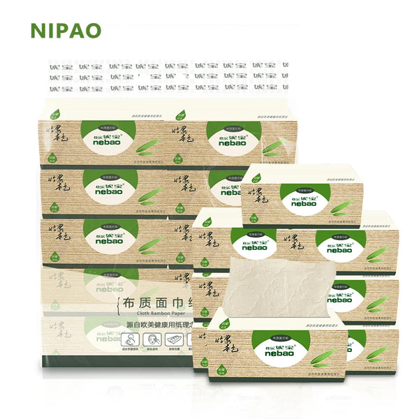 NIPAO 4-Ply Bamboo Napkins - 400 Sheets