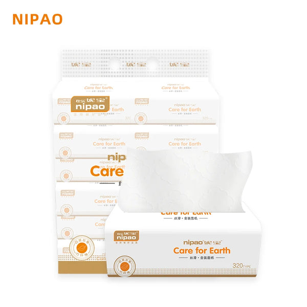 NNIPAO 4-Layer Facial Tissues – 300 Sheets