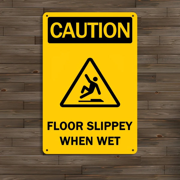 Slippery Floor Warning Signs