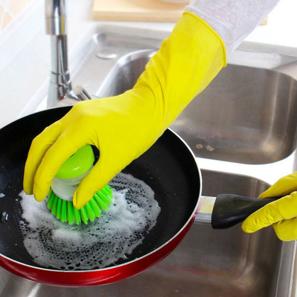 Durable Household Latex Laundry Gloves for Extended Use
